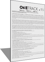 ONETRACK UL instructies - stroomonderbrekende apparaten 9001-CL/…, 9002-CL/…, 9010-CL/…