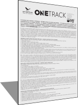 Instructions ONETRACK BASE 9000/BRU... (IT/EN/FR/DE/NL/ES/PT/NO/DA/SV/RU/ZH/AR) Rev6