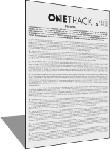 Instructions ONETRACK CONNECTIONS 9001-MF (IT/EN/FR/DE/NL/ES/PT/NO/DA/SV/RU/ZH/AR) Rev4