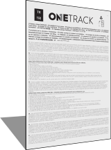 Instructions ONETRACK TRIMLESS TR, TR1 (IT/EN/FR/DE/NL/ES/PT/NO/DA/SV/RU/ZH/AR) Rev7